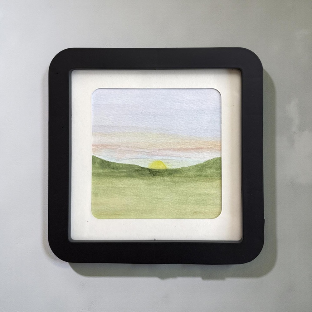 Beautiful Framed Landscape- “Light of Grace” - Handmade Watercolor Art